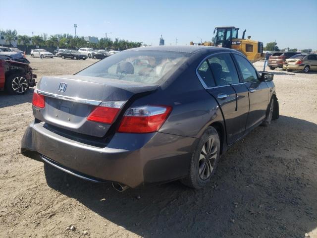 1HGCR2F31DA015267 - 2013 HONDA ACCORD LX GRAY photo 4