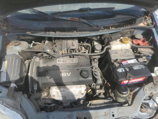 KL1TD56686B649253 - 2006 CHEVROLET AVEO BASE BLUE photo 11