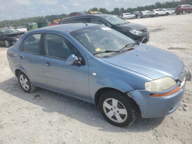 KL1TD56686B649253 - 2006 CHEVROLET AVEO BASE BLUE photo 4