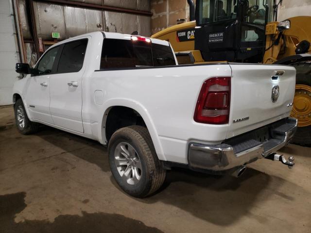 1C6SRFJT8NN348009 - 2022 RAM 1500 LARAMIE WHITE photo 2