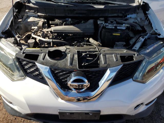 KNMAT2MT8GP680033 - 2016 NISSAN ROGUE S WHITE photo 12