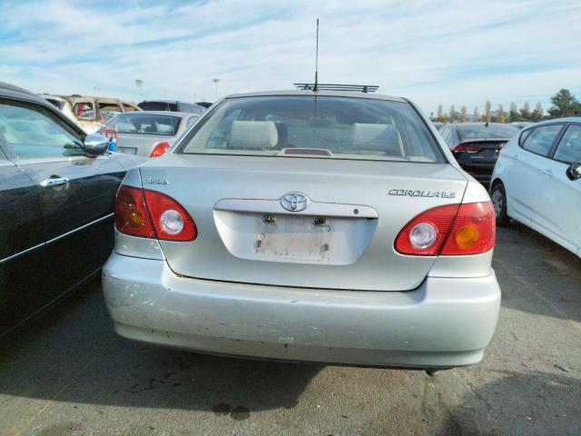 JTDBR32E932013749 - 2003 TOYOTA COROLLA CE SILVER photo 6