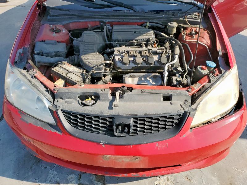1HGEM22145L067011 - 2005 HONDA CIVIC DX VP წითელი ფოტო 11