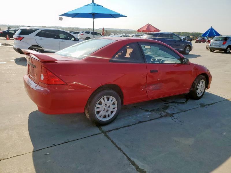 1HGEM22145L067011 - 2005 HONDA CIVIC DX VP წითელი ფოტო 3