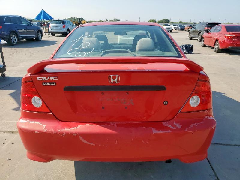1HGEM22145L067011 - 2005 HONDA CIVIC DX VP წითელი ფოტო 6