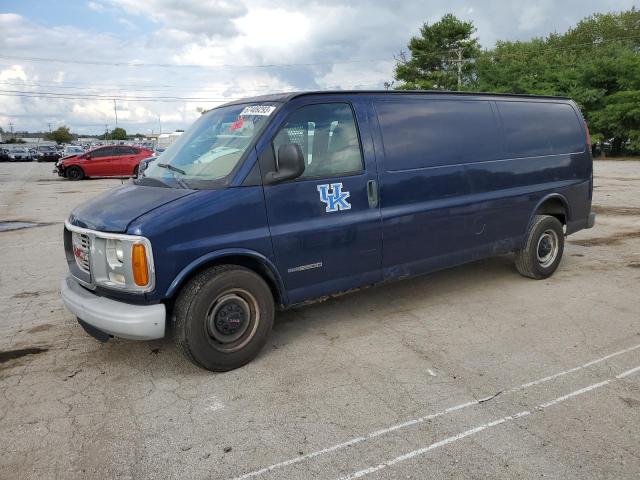 1GTGG29R611234873 - 2001 GMC SAVANA G2500 BLUE photo 1