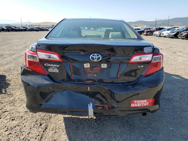 4T4BF1FKXDR333179 - 2013 TOYOTA CAMRY L BLACK photo 6