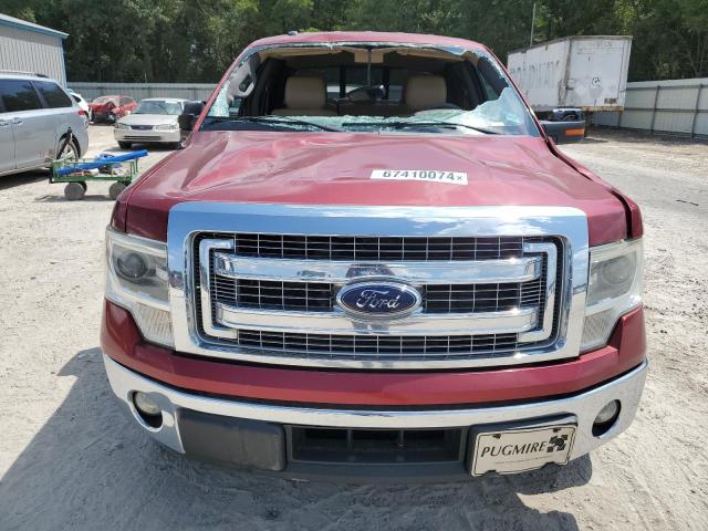 1FTFW1CT7EKD01784 - 2014 FORD F150 SUPERCREW RED photo 5