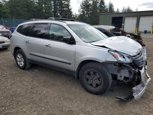 1GNKVFED8DJ220258 - 2013 CHEVROLET TRAVERSE LS SILVER photo 4