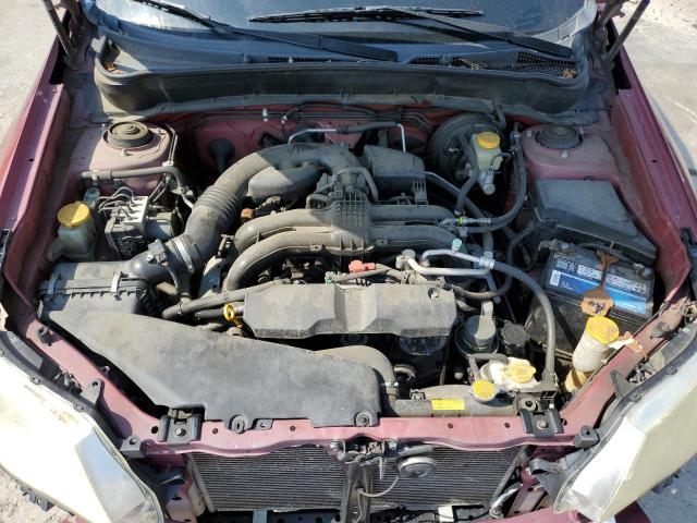 JF2SHABC7CH403821 - 2012 SUBARU FORESTER 2.5X მუქწითელი ფოტო 12