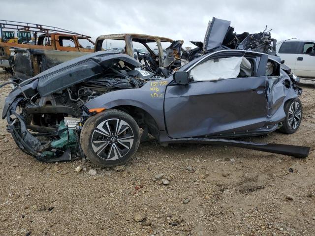 2HGFC3B75JH355466 - 2018 HONDA CIVIC EXL ნაცრისფერი ფოტო 1