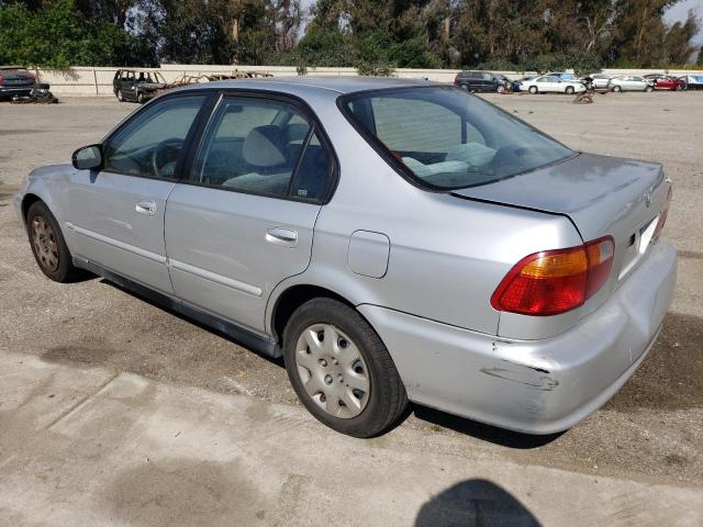 2HGEJ6614YH550011 - 2000 HONDA CIVIC BASE ვერცხლისფერი ფოტო 2