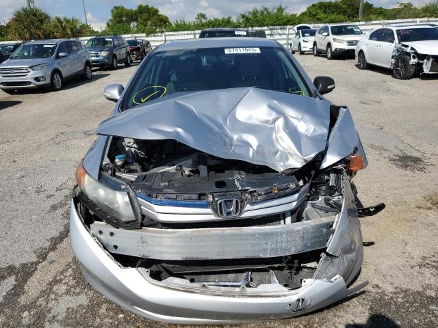 JHMFB4F39CS008862 - 2012 HONDA CIVIC HYBRID L SILVER photo 5