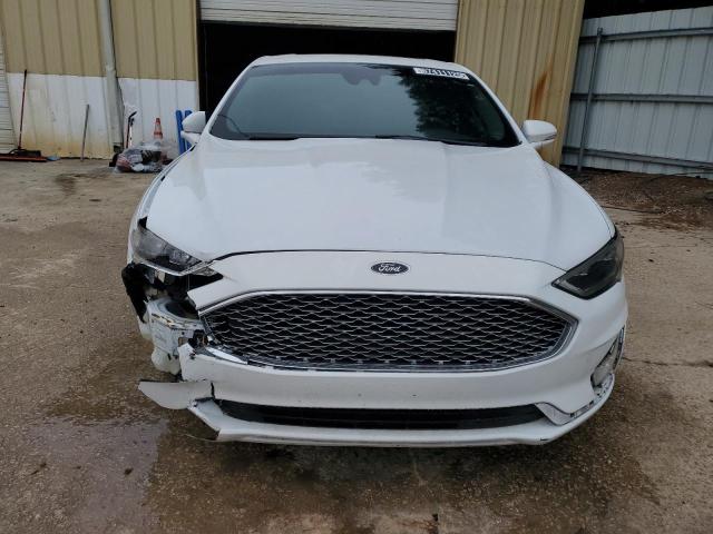 3FA6P0D91KR243632 - 2019 FORD FUSION TITANIUM WHITE photo 5