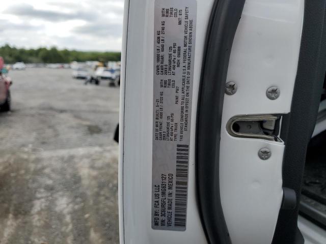 3C6UR5FL1MG631127 - 2021 RAM 2500 LARAMIE WHITE photo 12