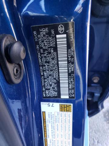 JTDKB20U097855688 - 2009 TOYOTA PRIUS BLUE photo 13