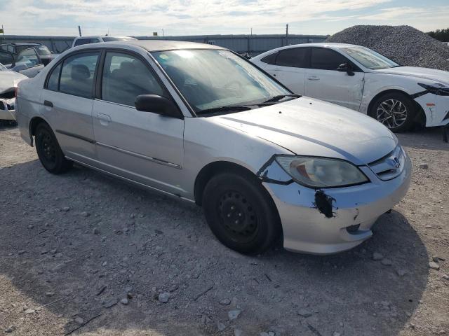 2HGES163X4H594932 - 2004 HONDA CIVIC DX VP SILVER photo 4