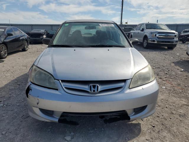 2HGES163X4H594932 - 2004 HONDA CIVIC DX VP SILVER photo 5