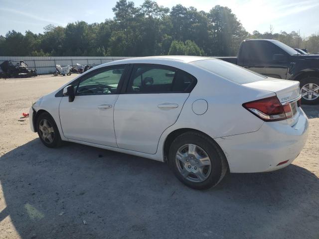 2HGFB2F51DH563225 - 2013 HONDA CIVIC LX WHITE photo 2