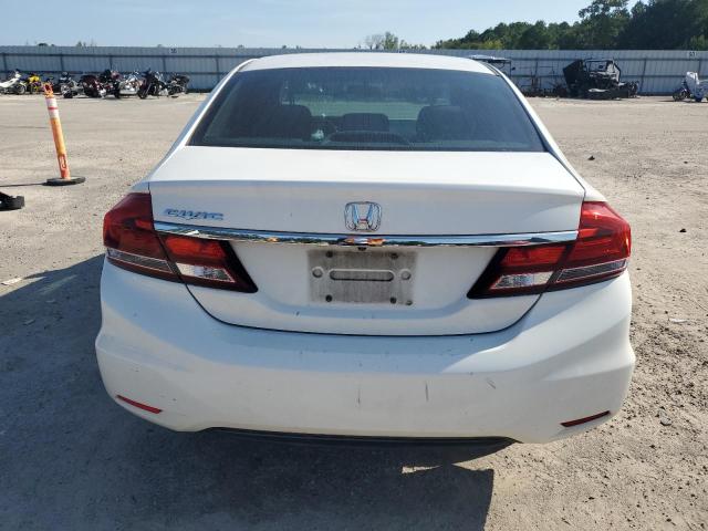 2HGFB2F51DH563225 - 2013 HONDA CIVIC LX WHITE photo 6