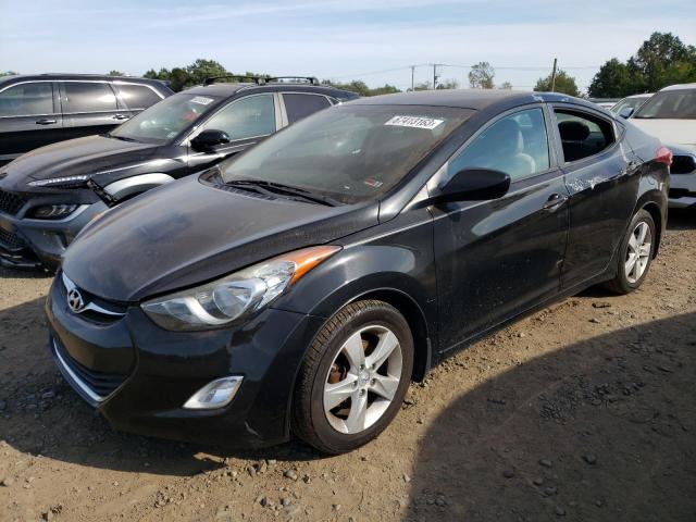 5NPDH4AEXDH160908 - 2013 HYUNDAI ELANTRA GLS BLACK photo 1