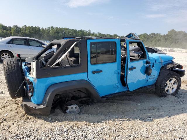 1C4BJWDG2HL586145 - 2017 JEEP WRANGLER U SPORT BLUE photo 3