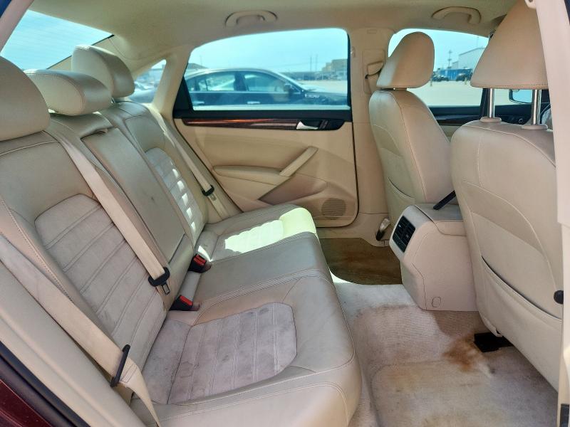 1VWCN7A37DC034356 - 2013 VOLKSWAGEN PASSAT SEL Բորդո լուսանկար 10