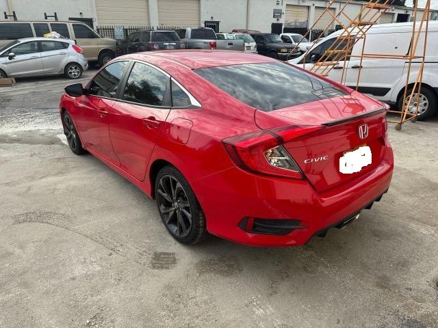 2HGFC2F81MH501329 - 2021 HONDA CIVIC SPORT 红色 照片 3