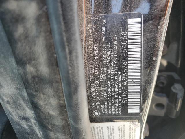 5UXFA93526LE84068 - 2006 BMW X5 4.8IS BLACK photo 13
