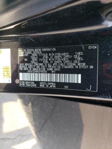 JTLKT324X50190256 - 2005 TOYOTA SCION XB BLACK photo 12