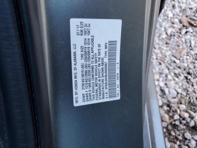 5FNRL6H96JB026867 - 2018 HONDA ODYSSEY ELITE Gris photo 14
