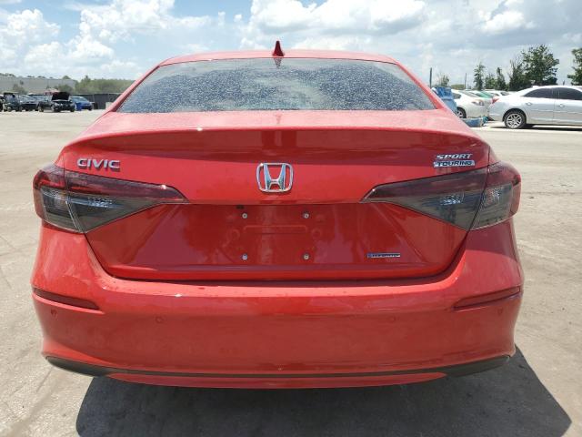 2HGFE4F88SH332462 - 2025 HONDA CIVIC SPORT RED photo 6