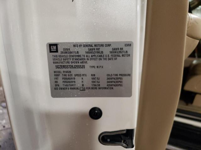 5GZER33728J255520 - 2008 SATURN OUTLOOK XR CREAM photo 13