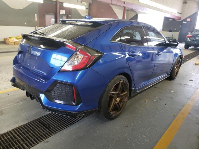 SHHFK7H4XJU229369 - 2018 HONDA CIVIC SPORT ლურჯი ფოტო 3