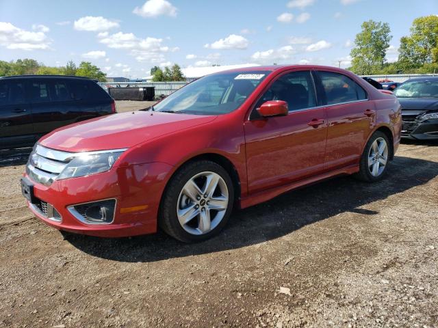 3FAHP0KC8AR234349 - 2010 FORD FUSION SPORT RED photo 1