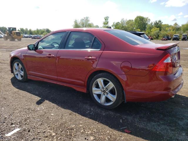 3FAHP0KC8AR234349 - 2010 FORD FUSION SPORT RED photo 2
