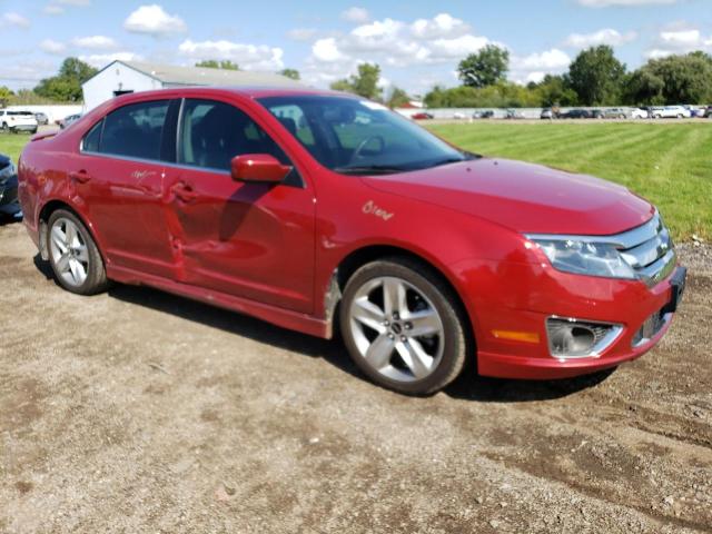 3FAHP0KC8AR234349 - 2010 FORD FUSION SPORT RED photo 4