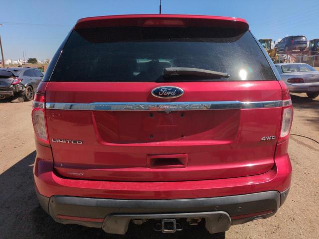 1FMHK8F82CGB01962 - 2012 FORD EXPLORER LIMITED BURGUNDY photo 6