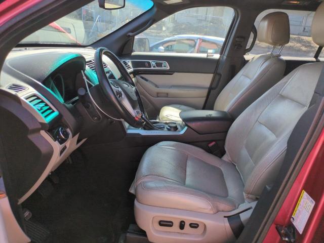 1FMHK8F82CGB01962 - 2012 FORD EXPLORER LIMITED BURGUNDY photo 7