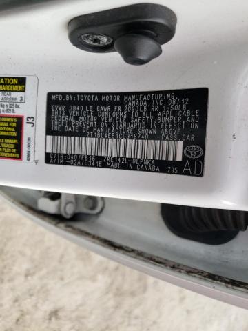 2T1BU4EE1CC916740 - 2012 TOYOTA COROLLA BASE Սպիտակ լուսանկար 20