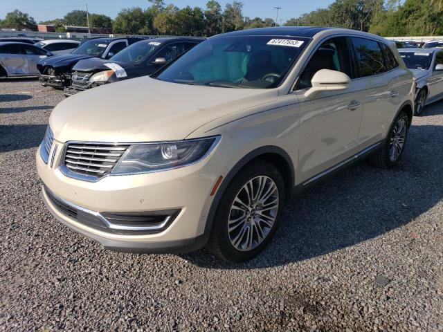 2LMTJ6LR8GBL73898 - 2016 LINCOLN MKX RESERVE TAN photo 1