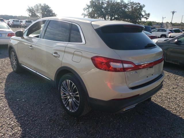 2LMTJ6LR8GBL73898 - 2016 LINCOLN MKX RESERVE TAN photo 2