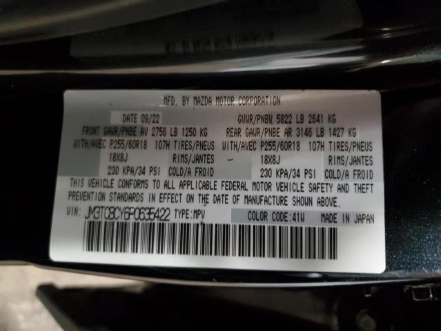 JM3TCBCY6P0635422 - 2023 MAZDA CX-9 TOURING შავი ფოტო 13