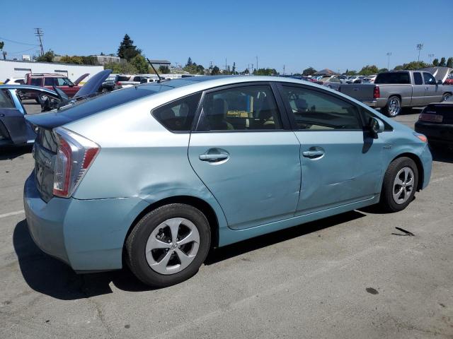 JTDKN3DU9C1535464 - 2012 TOYOTA PRIUS TEAL photo 3