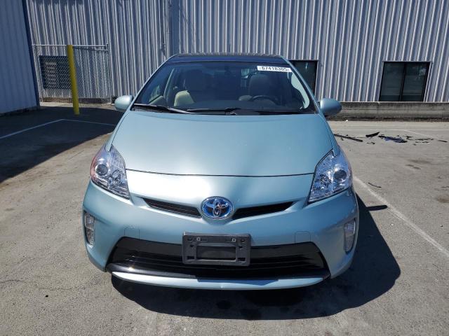 JTDKN3DU9C1535464 - 2012 TOYOTA PRIUS TEAL photo 5