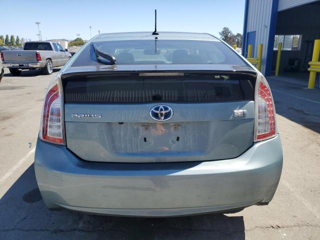 JTDKN3DU9C1535464 - 2012 TOYOTA PRIUS TEAL photo 6