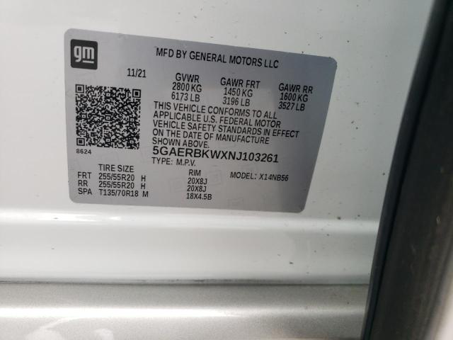 5GAERBKWXNJ103261 - 2022 BUICK ENCLAVE ESSENCE 白色 照片 14