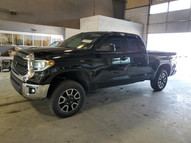 5TFUY5F15JX700323 - 2018 TOYOTA TUNDRA DOUBLE CAB SR/SR5 BLACK photo 1