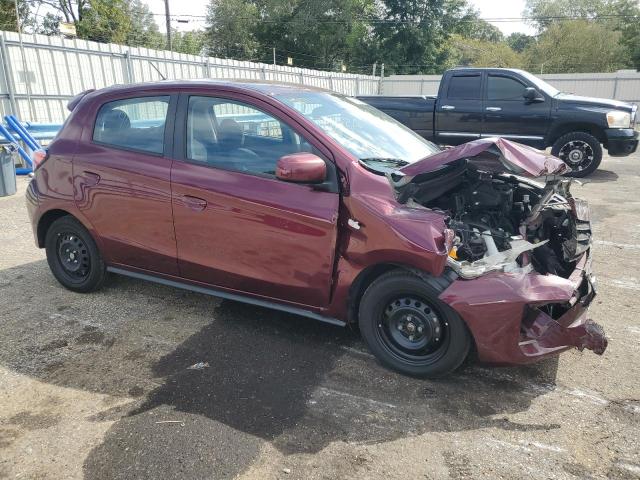 ML32AUHJ4MH000636 - 2021 MITSUBISHI MIRAGE ES BURGUNDY photo 4