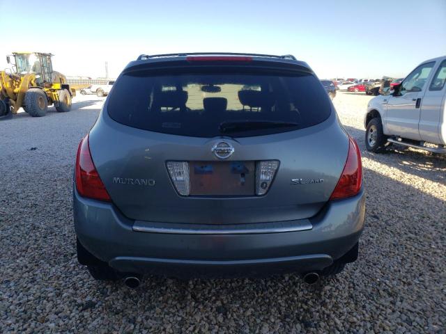 JN8AZ08W75W424996 - 2005 NISSAN MURANO SL GRAY photo 6